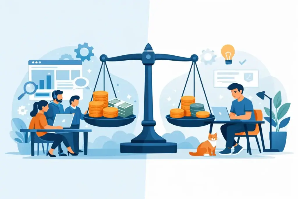 Website Agency vs Freelancer Cost Explained